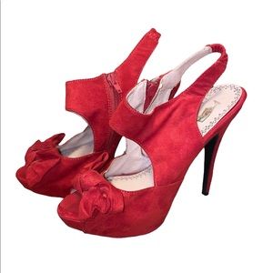 Red High Heel Pumps